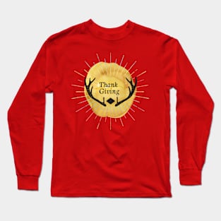 deer  Thankgiving tshirt Long Sleeve T-Shirt